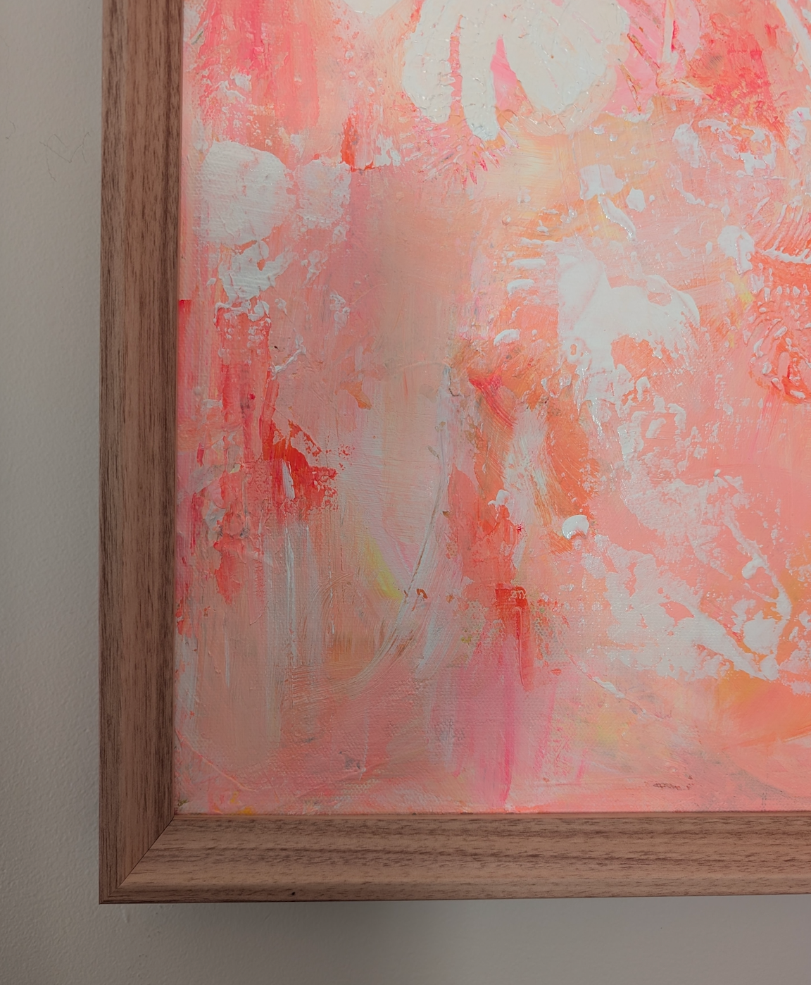 Patterns — Coral Abstract Acrylic Painting on Canvas
