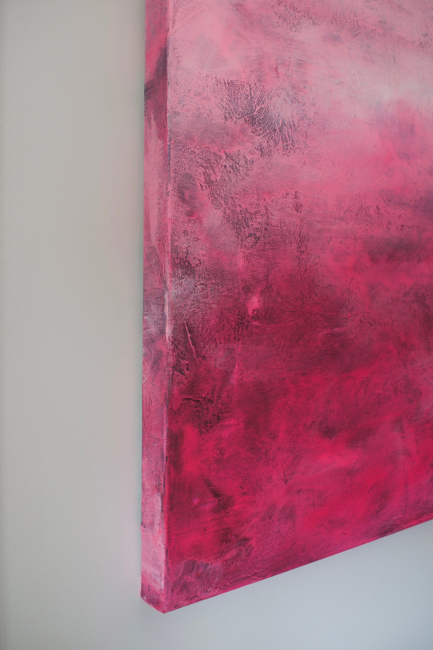 Guava— Pink Abstract Acrylic Painting on Canvas