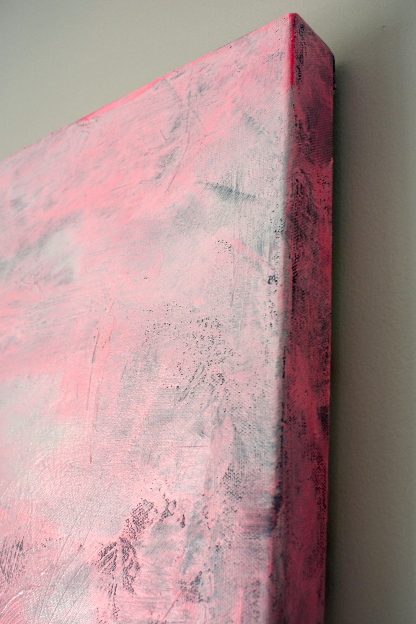 Guava— Pink Abstract Acrylic Painting on Canvas