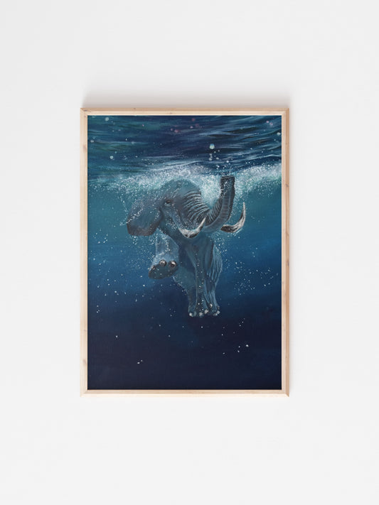 Out for a Swim | Canvas Print
