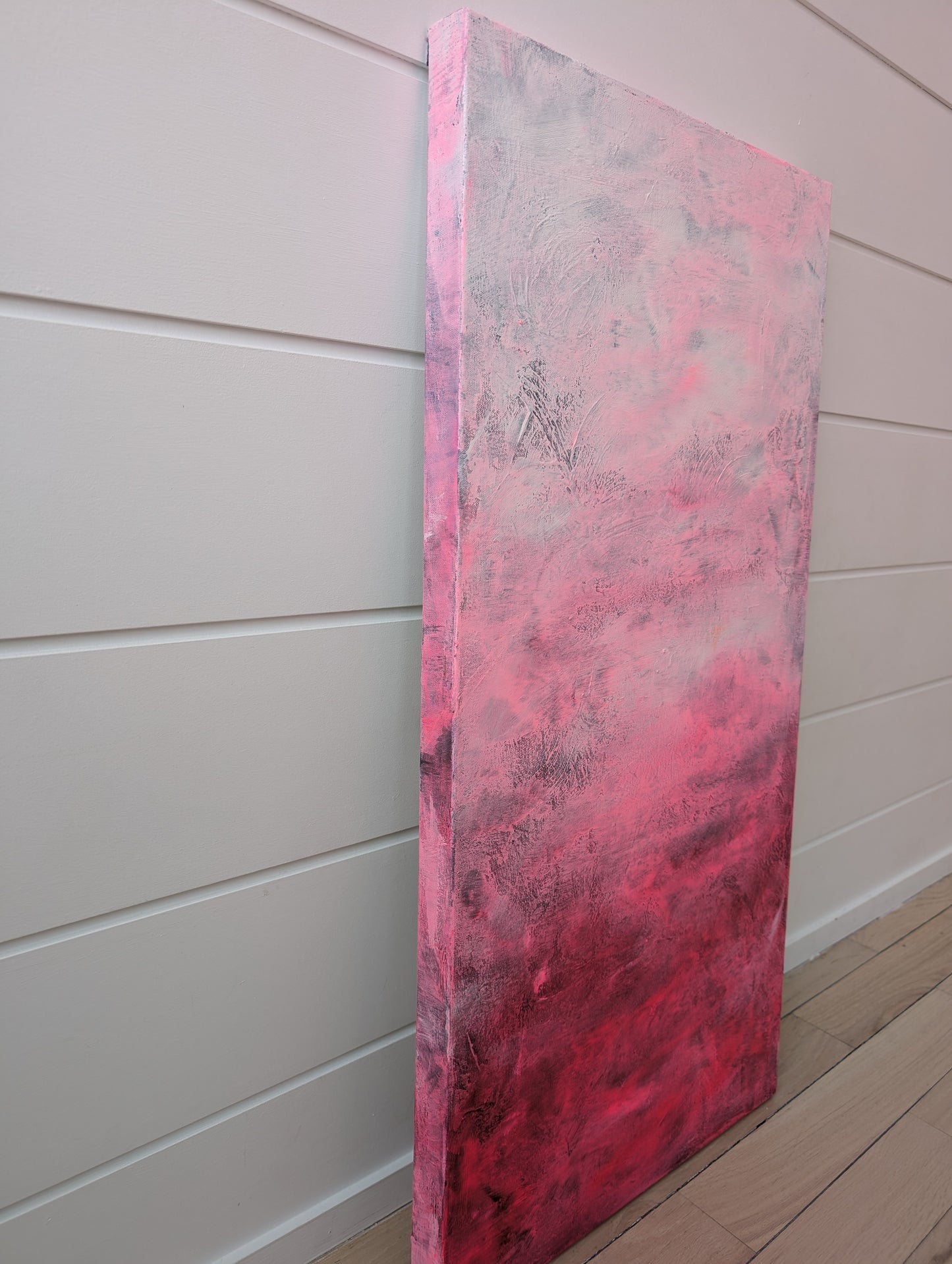 Guava— Pink Abstract Acrylic Painting on Canvas