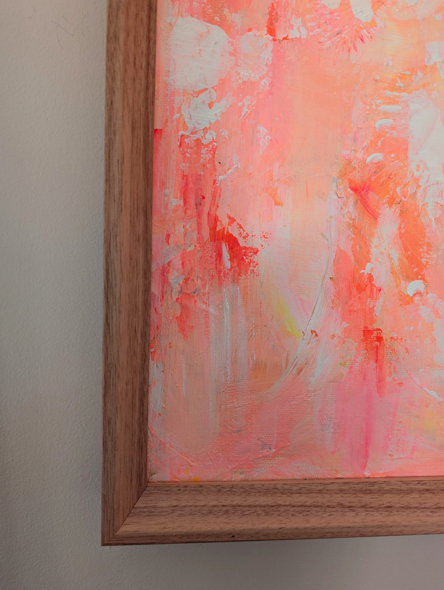 Patterns — Coral Abstract Acrylic Painting on Canvas