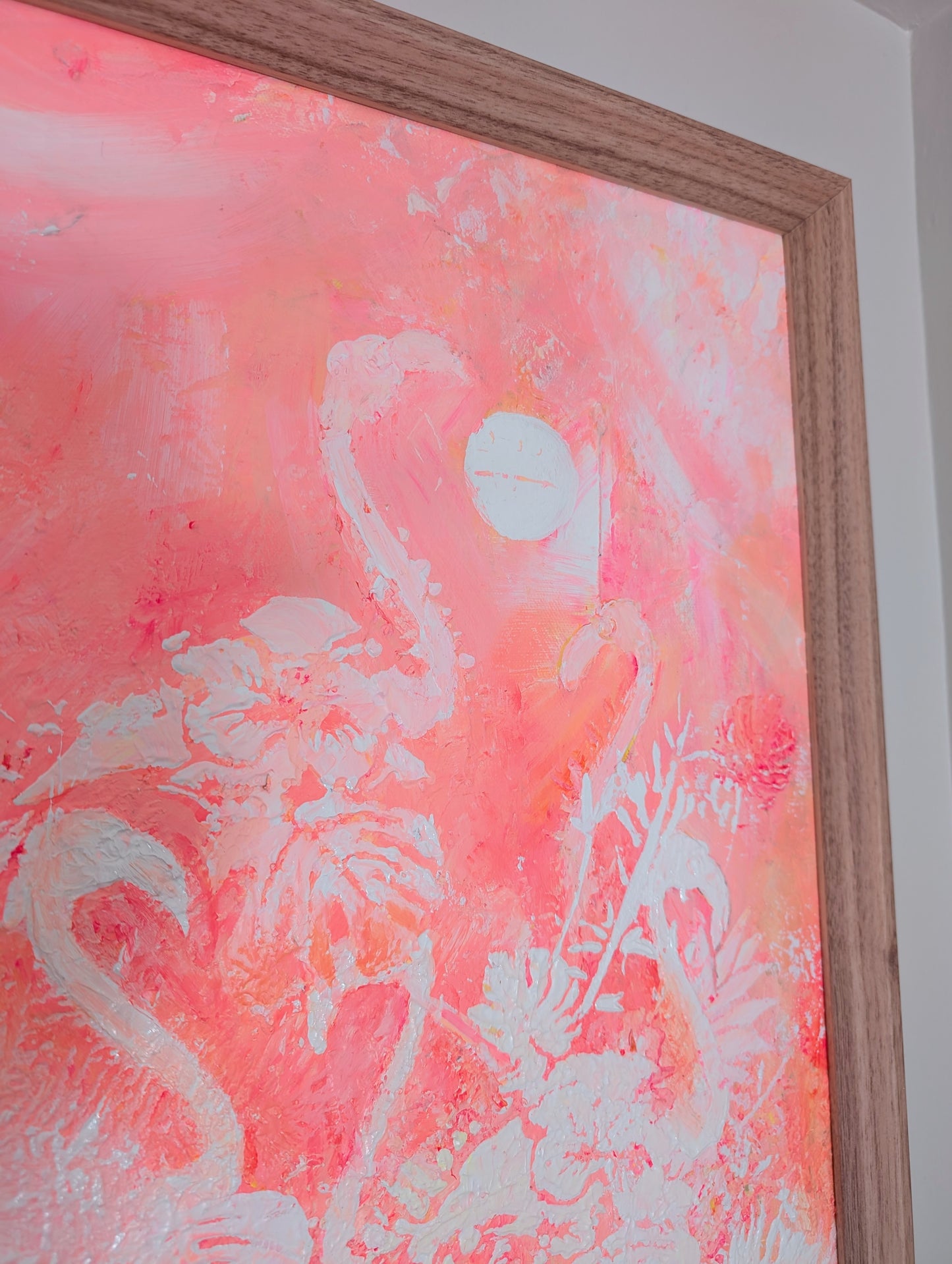 Patterns — Coral Abstract Acrylic Painting on Canvas