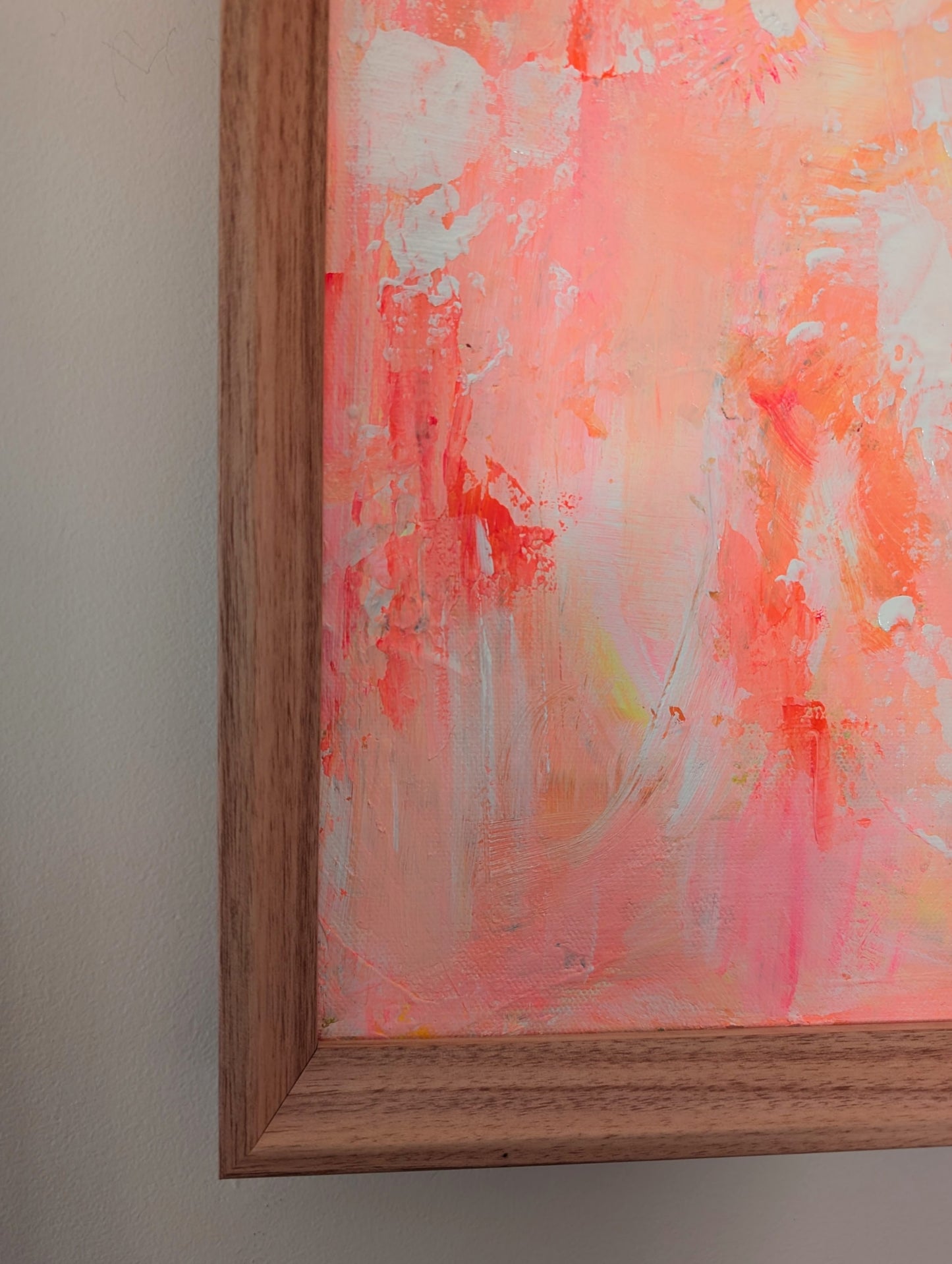 Patterns — Coral Abstract Acrylic Painting on Canvas