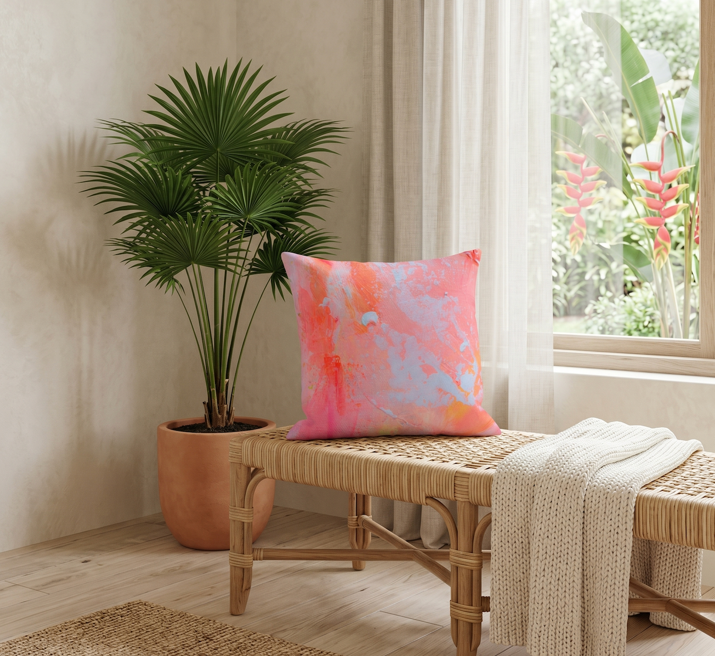 Throw Pillow | Tropical Sunset
