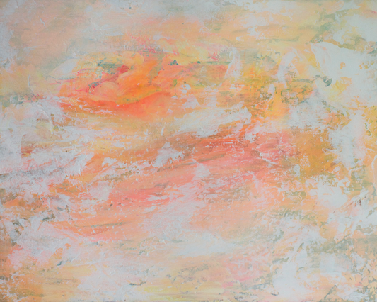 Dream — Orange Abstract Acrylic Painting on Canvas