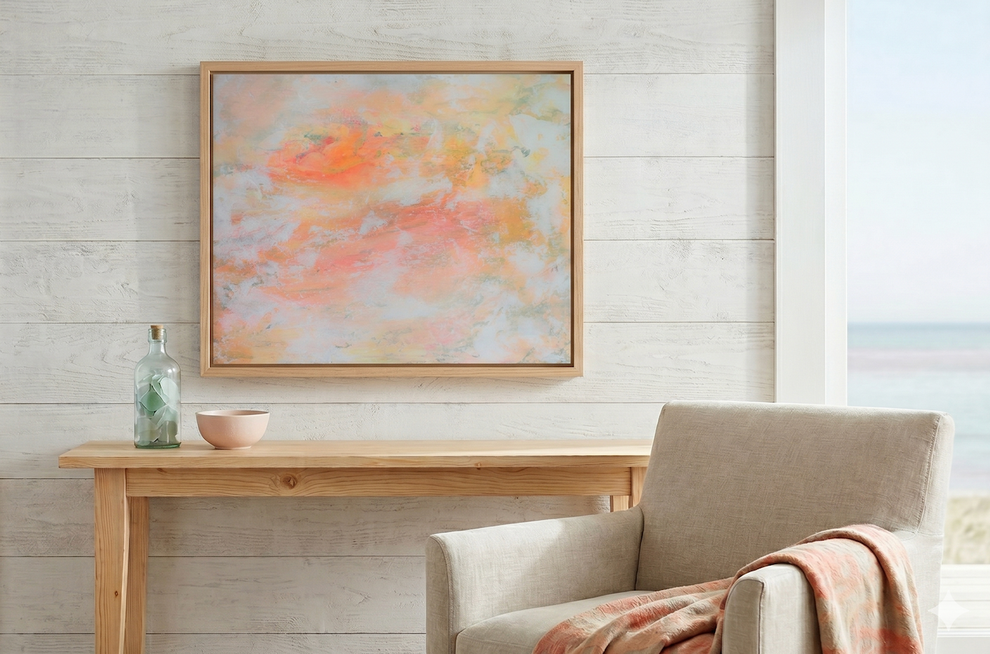 Dream — Orange Abstract Acrylic Painting on Canvas