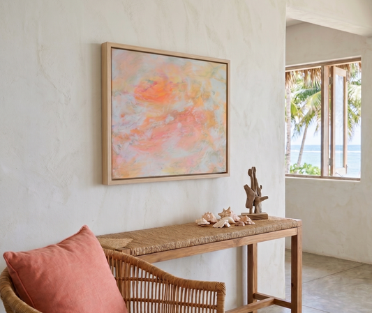 Dream — Orange Abstract Acrylic Painting on Canvas