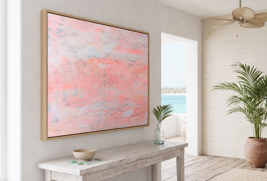 Possibility — Peach Abstract Acrylic Painting on Canvas