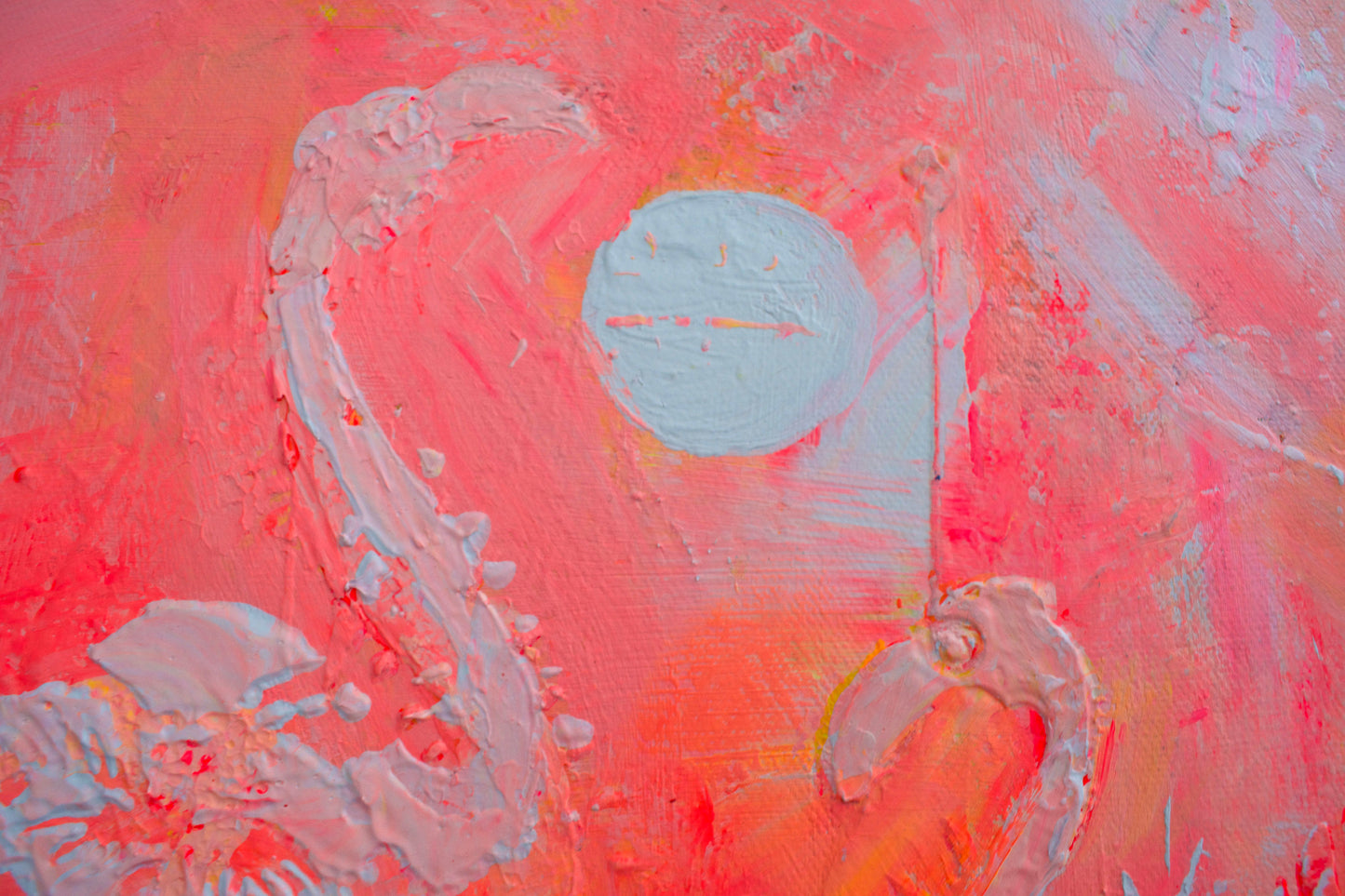 Patterns — Coral Abstract Acrylic Painting on Canvas