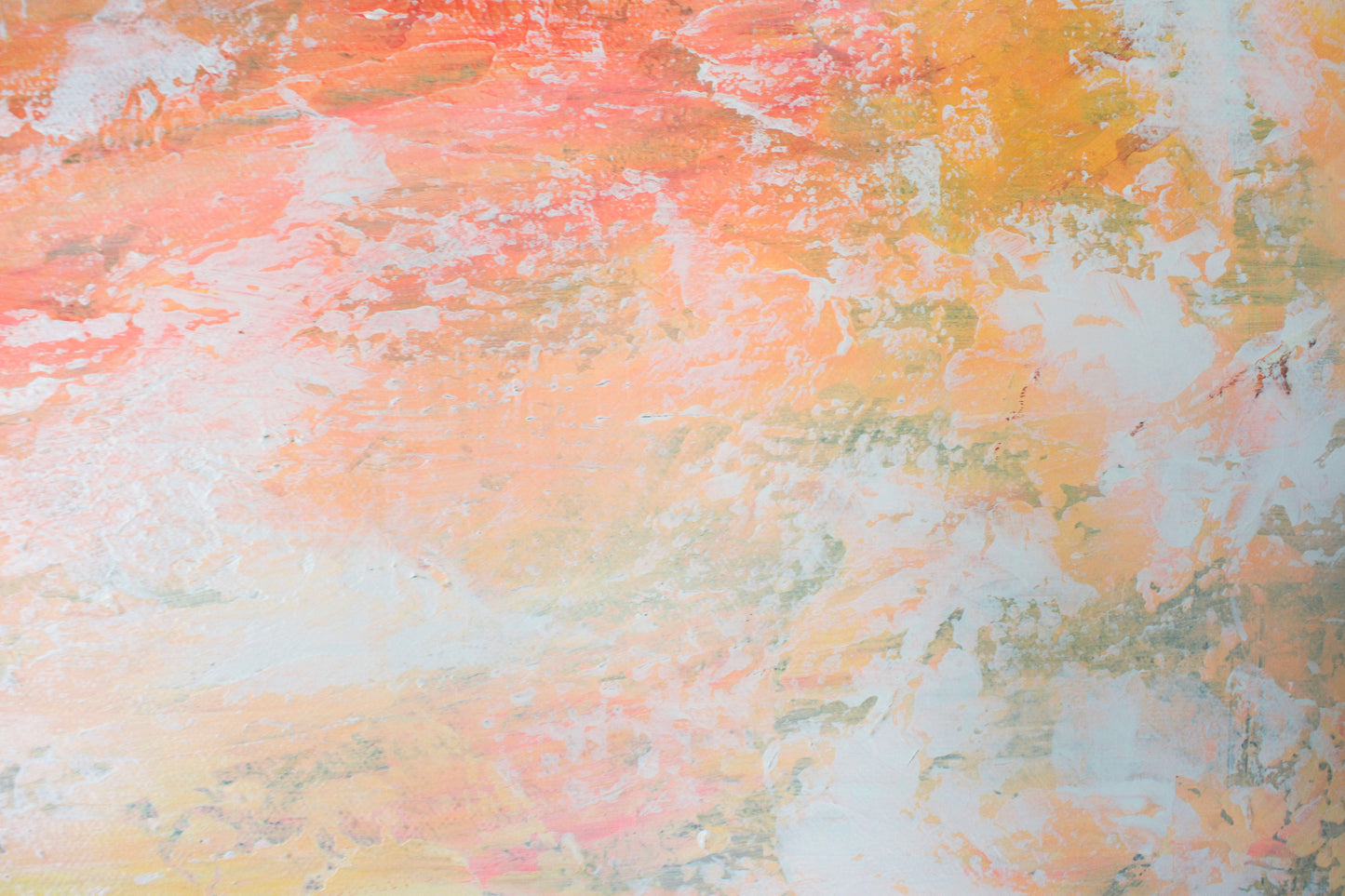 Dream — Orange Abstract Acrylic Painting on Canvas