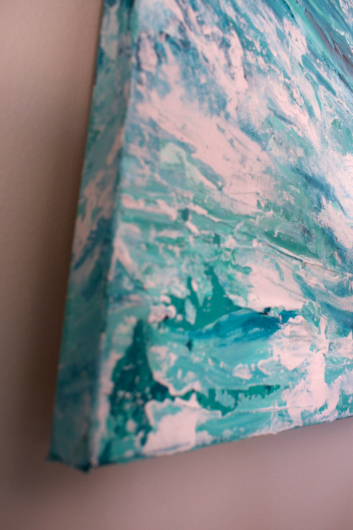 Echoes — Blue Calming Abstract Painting on Canvas