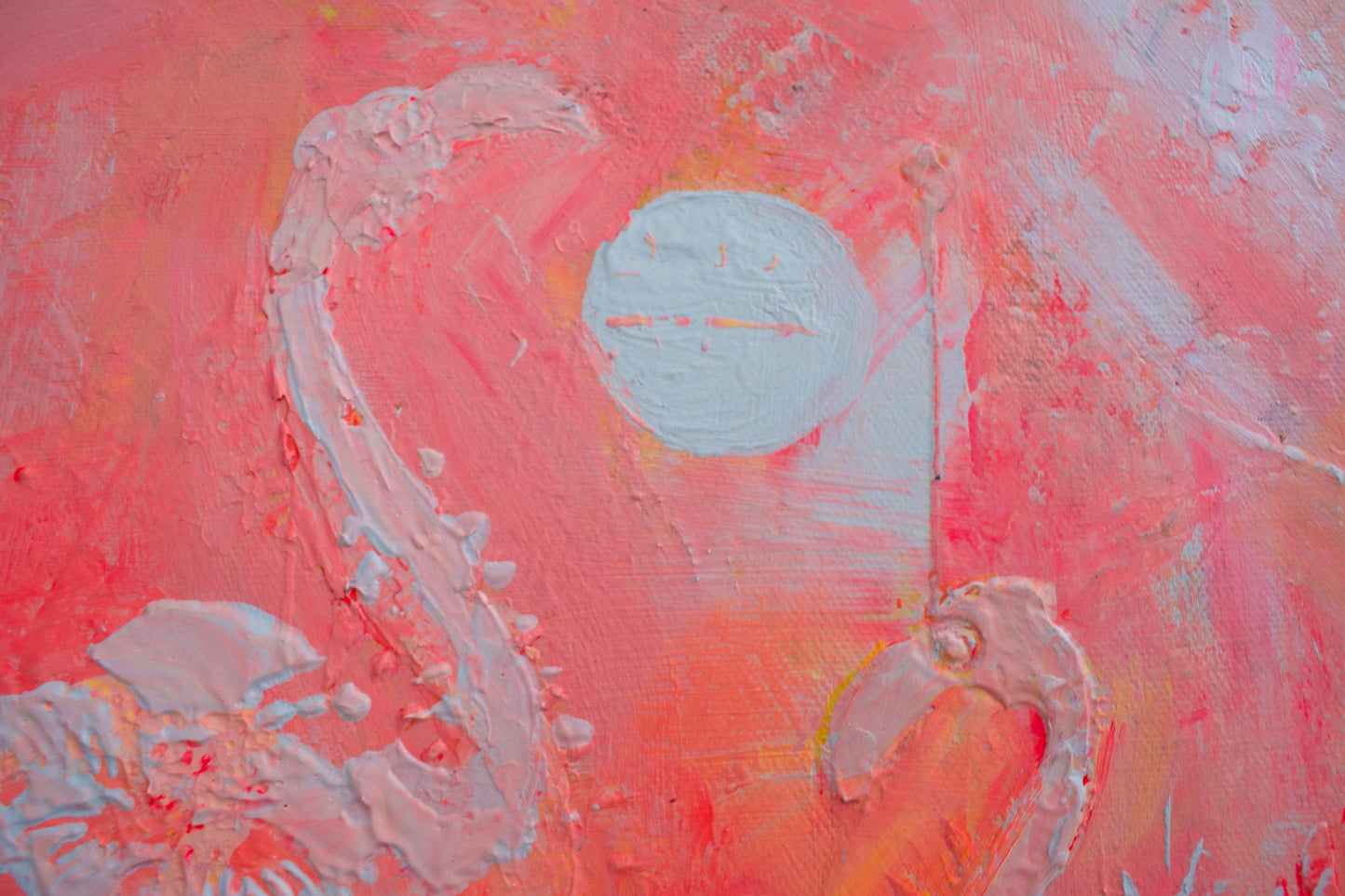 Patterns — Coral Abstract Acrylic Painting on Canvas