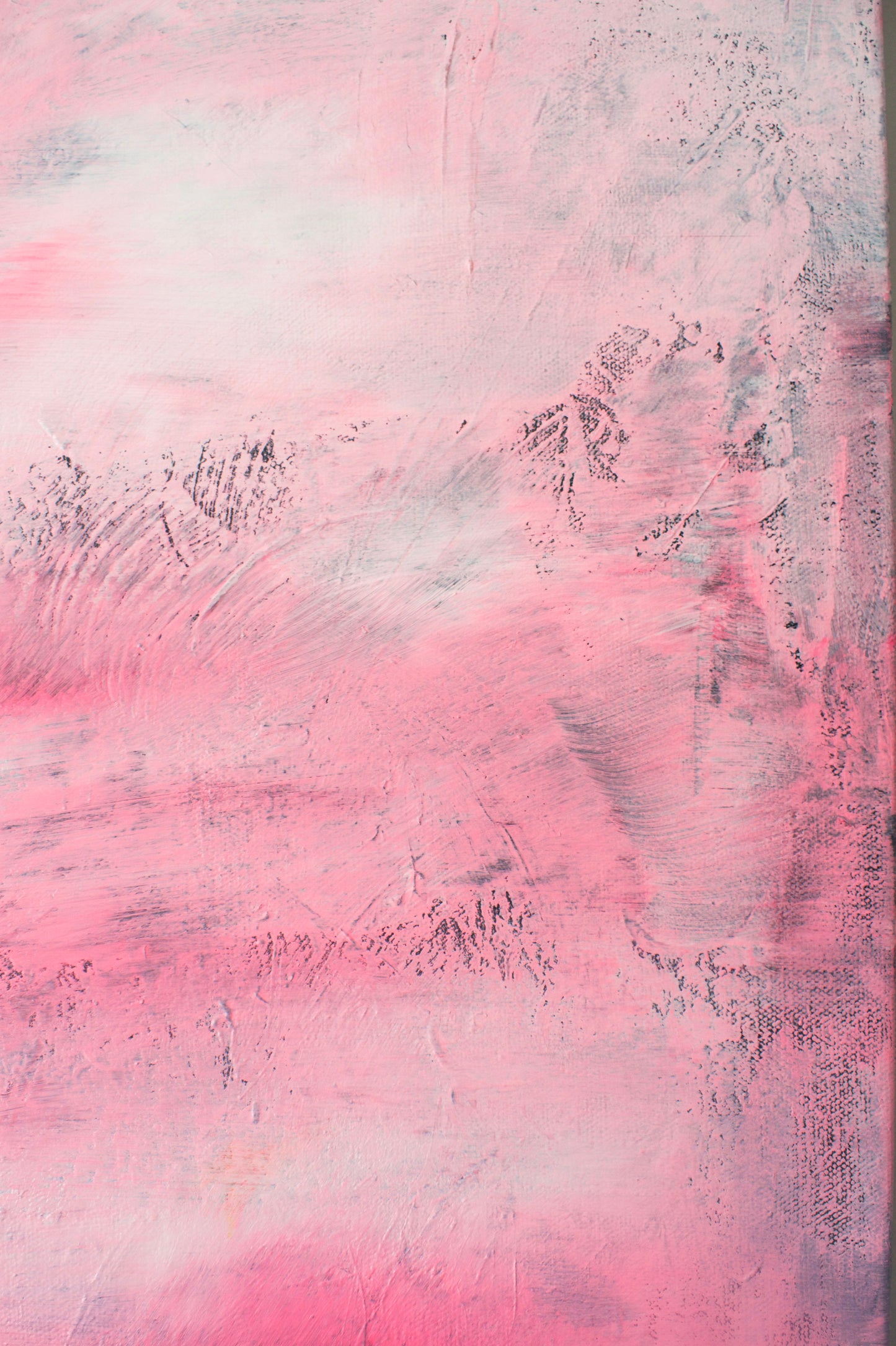 Guava— Pink Abstract Acrylic Painting on Canvas