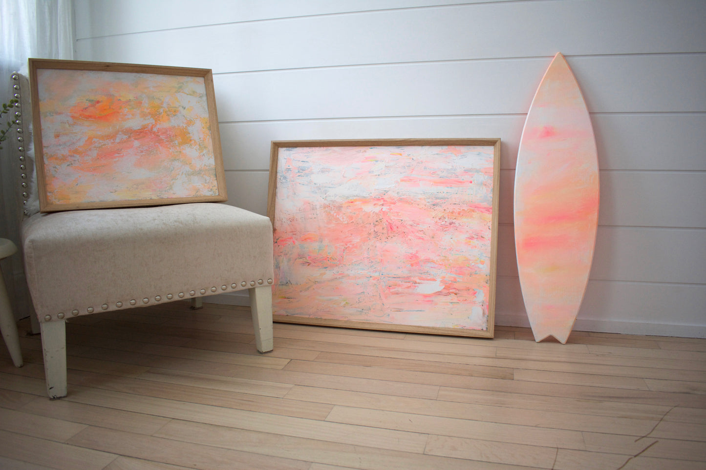 Possibility — Peach Abstract Acrylic Painting on Canvas