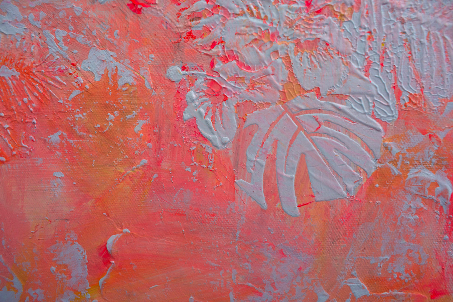 Patterns — Coral Abstract Acrylic Painting on Canvas