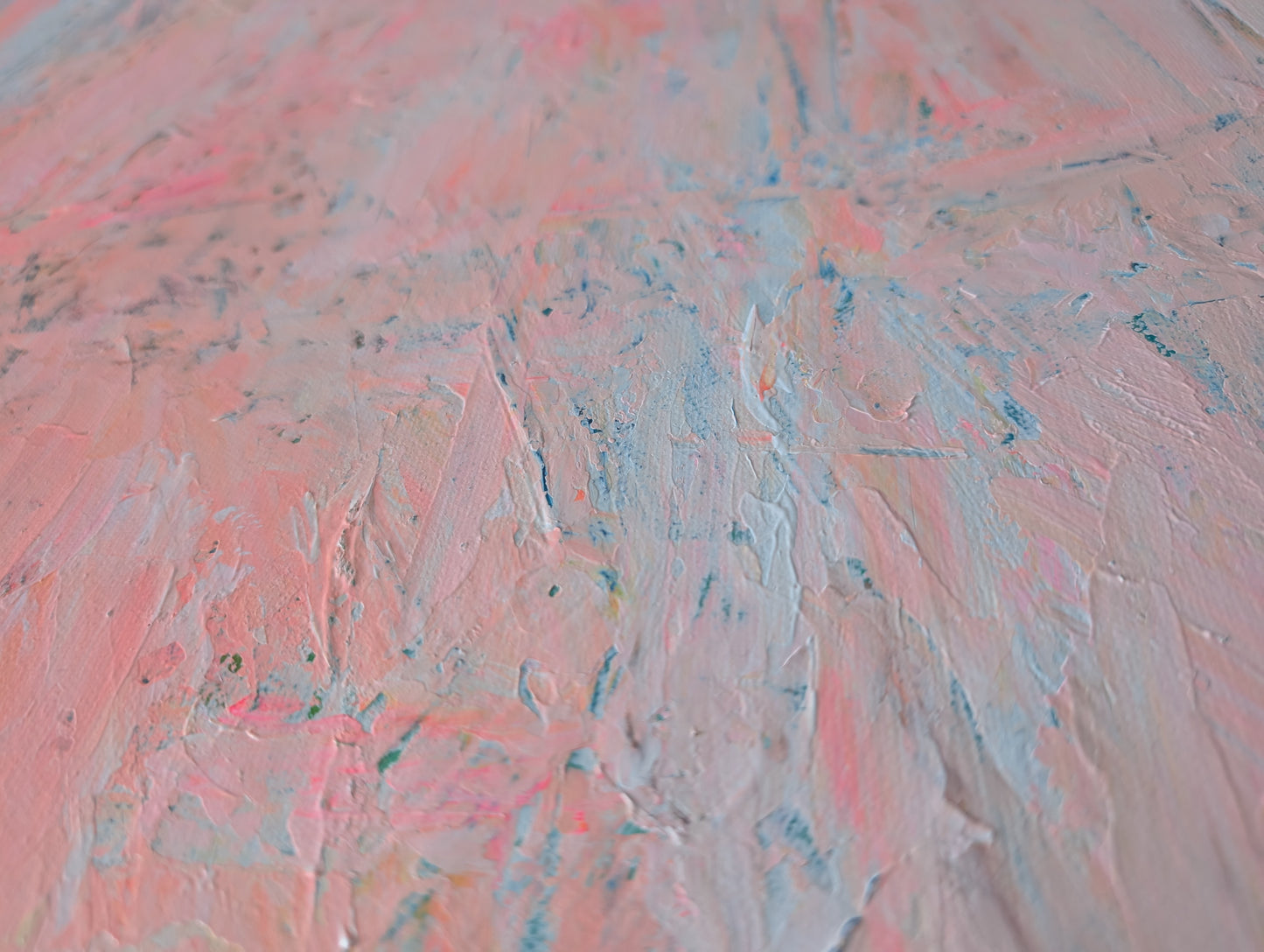 Possibility — Peach Abstract Acrylic Painting on Canvas