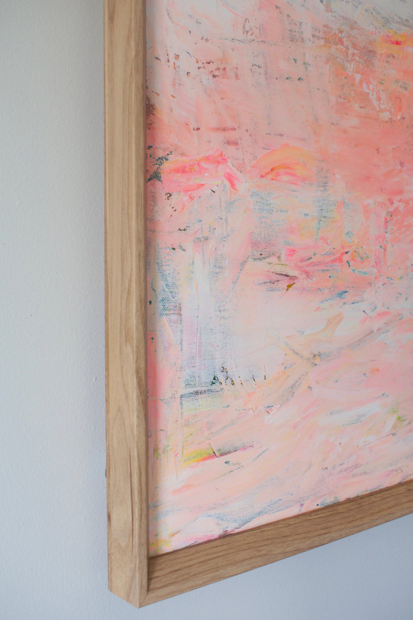 Possibility — Peach Abstract Acrylic Painting on Canvas